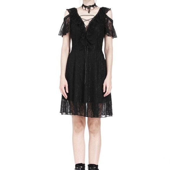 SOLD Gothic Lace Summer Dress by Dark In Love - Picture 4 of 5